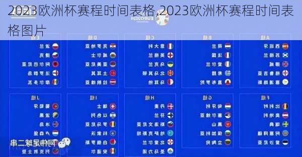 2023欧洲杯赛程时间表格,2023欧洲杯赛程时间表格图片