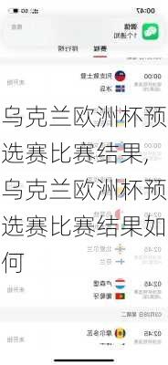 乌克兰欧洲杯预选赛比赛结果,乌克兰欧洲杯预选赛比赛结果如何