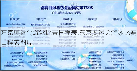 东京奥运会游泳比赛日程表,东京奥运会游泳比赛日程表图片