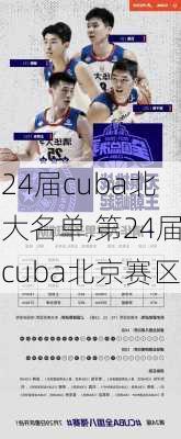 24届cuba北大名单,第24届cuba北京赛区