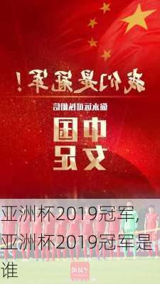 亚洲杯2019冠军,亚洲杯2019冠军是谁