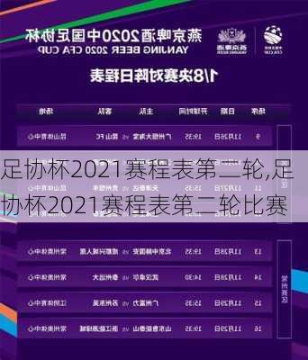 足协杯2021赛程表第二轮,足协杯2021赛程表第二轮比赛