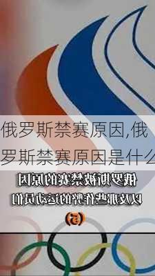 俄罗斯禁赛原因,俄罗斯禁赛原因是什么