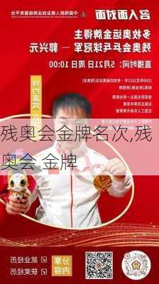 残奥会金牌名次,残奥会 金牌