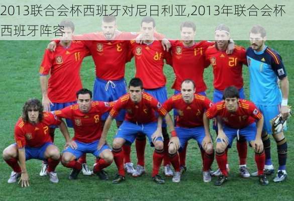 2013联合会杯西班牙对尼日利亚,2013年联合会杯西班牙阵容