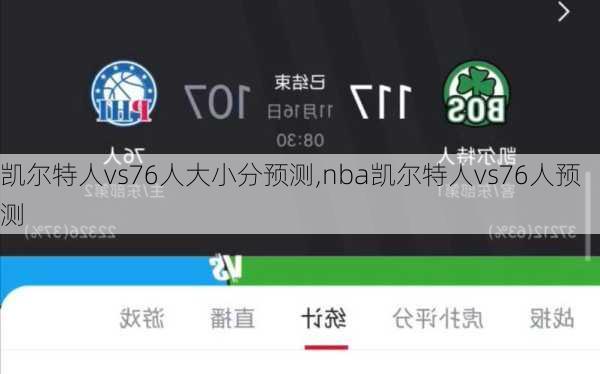 凯尔特人vs76人大小分预测,nba凯尔特人vs76人预测