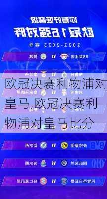 欧冠决赛利物浦对皇马,欧冠决赛利物浦对皇马比分