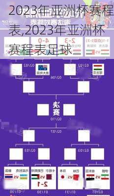 2023年亚洲杯赛程表,2023年亚洲杯赛程表足球