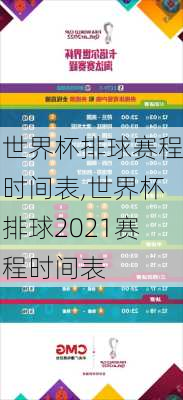 世界杯排球赛程时间表,世界杯排球2021赛程时间表