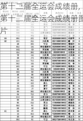 第十二届全运会成绩册,第十二届全运会成绩册图片