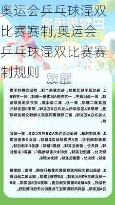 奥运会乒乓球混双比赛赛制,奥运会乒乓球混双比赛赛制规则