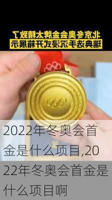 2022年冬奥会首金是什么项目,2022年冬奥会首金是什么项目啊