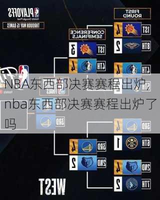 NBA东西部决赛赛程出炉,nba东西部决赛赛程出炉了吗