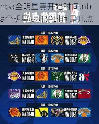 nba全明星赛开始时间,nba全明星赛开始时间是几点