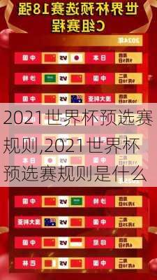 2021世界杯预选赛规则,2021世界杯预选赛规则是什么