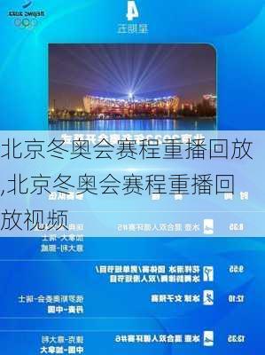 北京冬奥会赛程重播回放,北京冬奥会赛程重播回放视频