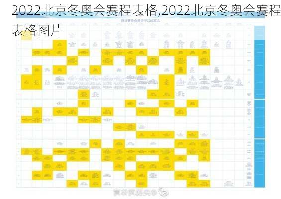 2022北京冬奥会赛程表格,2022北京冬奥会赛程表格图片