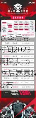 lpl季后赛时间2023赛程表,lpl季后赛赛程公布