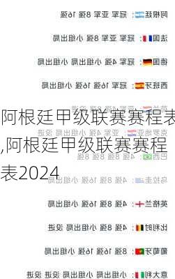 阿根廷甲级联赛赛程表,阿根廷甲级联赛赛程表2024