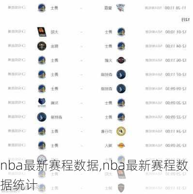 nba最新赛程数据,nba最新赛程数据统计